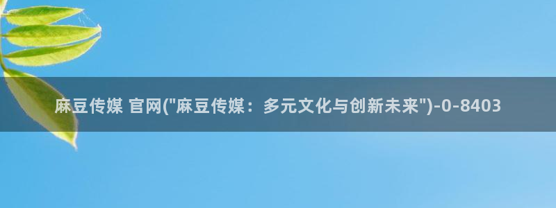 麻豆视频 热门整理：麻豆传媒 官网(\