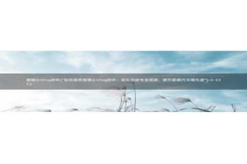 糖心vlog网址大全：黄糖心Vlog软件(\