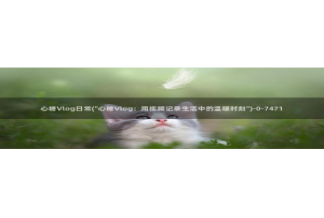 国产糖心vlog柚子猫：心糖Vlog日常(\